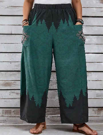 Pantaloni Emery Rose Curve, verde Verde