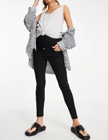 Blugi Top Shop Maternity, negru Negru