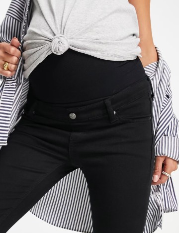 Blugi Top Shop Maternity, negru