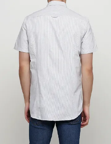 Camasa Tailored Originals, alb/negru