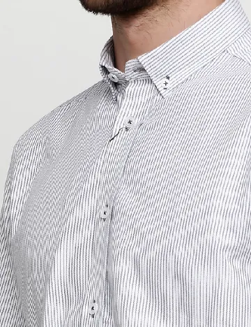 Camasa Tailored Originals, alb/negru