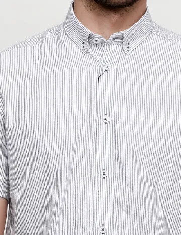 Camasa Tailored Originals, alb/negru