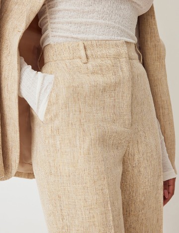Pantaloni NA-KD, crem