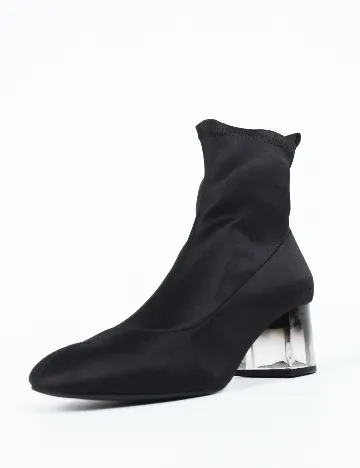 Botine Stradivarius, negru Negru