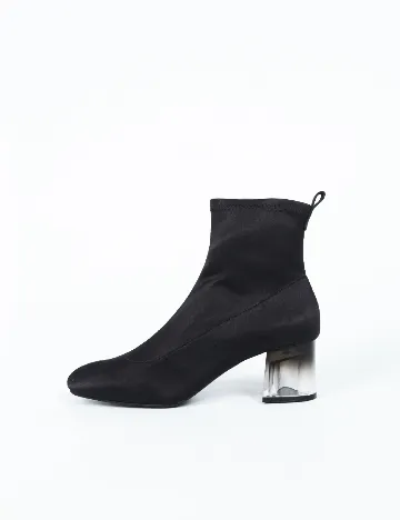 Botine Stradivarius, negru Negru