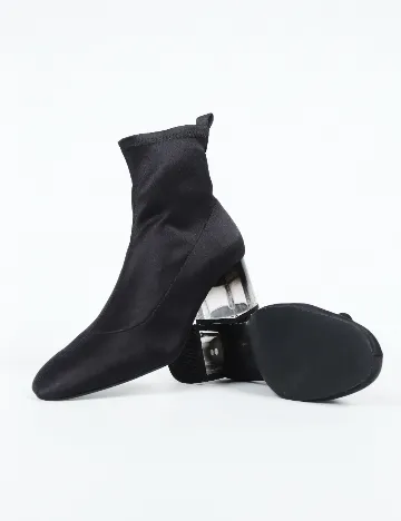 Botine Stradivarius, negru Negru