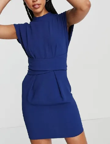 Rochie scurta Closet London, albastru Albastru