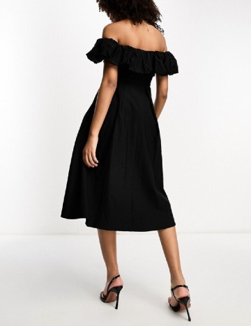 Rochie medie True Violet, negru