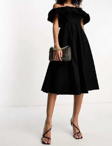 Rochie medie True Violet, negru Negru