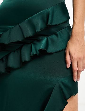 Rochie lunga Vesper, verde
