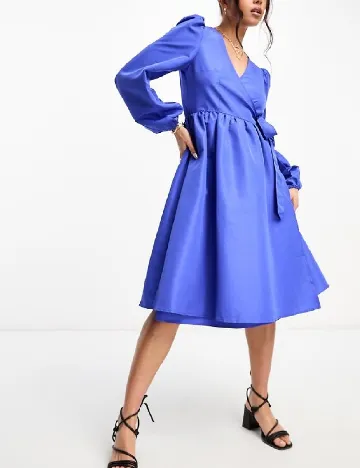 Rochie medie Monki, albastru Albastru