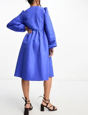 Rochie medie Monki, albastru Albastru