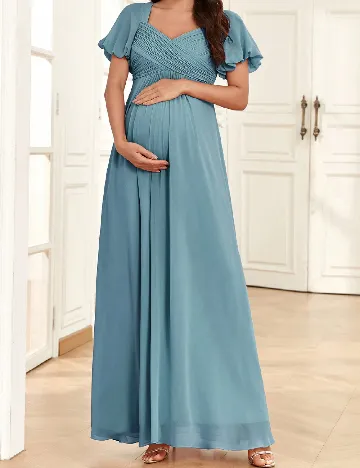 Rochie lunga Ever-Pretty Maternity, albastru Albastru
