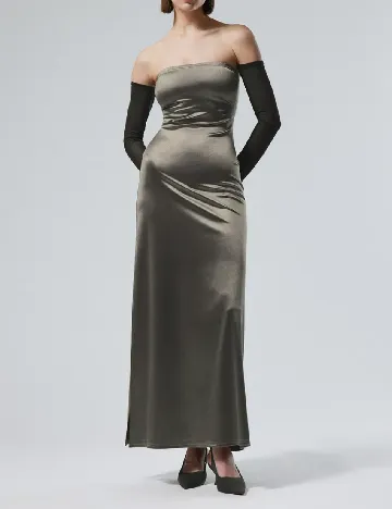 Rochie lunga Weekday, gri Gri