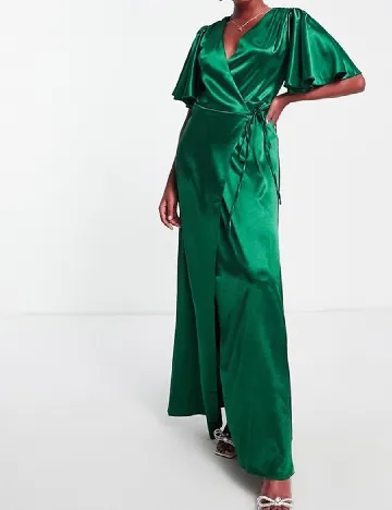 Rochie lunga Little Mistress, verde Verde