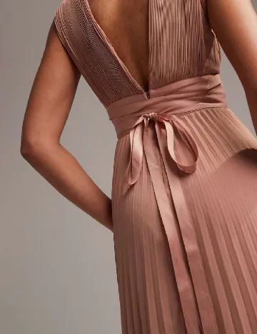 Rochie lunga ASOS, roz pudra inchis Roz