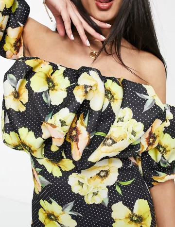 Rochie scurta ASOS, floral print