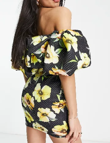 Rochie scurta ASOS, floral print Floral print