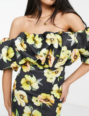 Rochie scurta ASOS, floral print Floral print