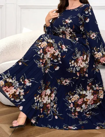 Rochie lunga SHEIN CURVE, floral print Floral print
