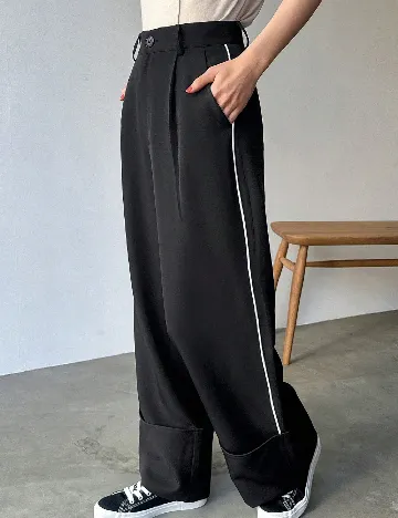 Pantaloni Friful, negru