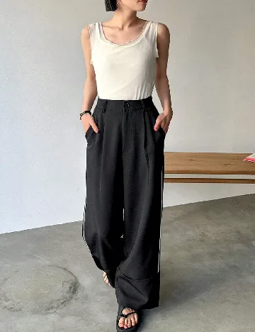 Pantaloni Friful, negru