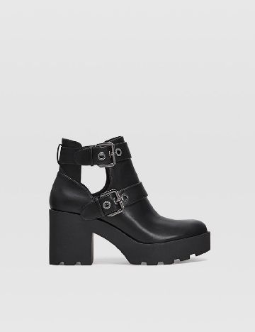 Botine Stradivarius, negru