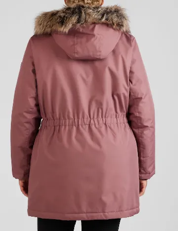 Geaca Only Carmakoma, roz pudra Roz