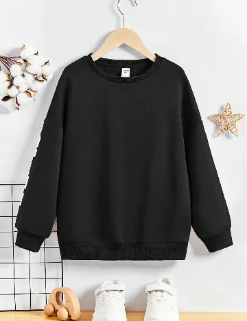 Bluza Shein Kids, negru Negru