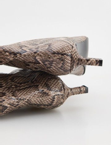 Botine Reserved, imprimeu sarpe