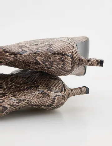 Botine Reserved, imprimeu sarpe Animal print