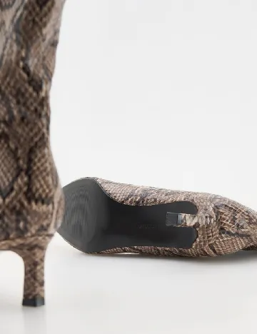 Botine Reserved, imprimeu sarpe Animal print