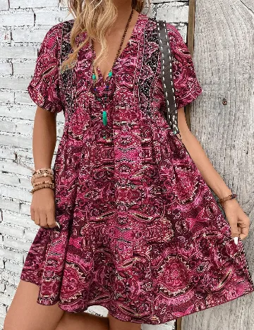 Rochie scurta SHEIN, roz Roz