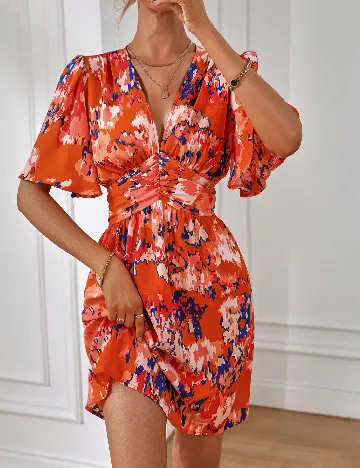 Rochie scurta SHEIN, portocaliu Portocaliu