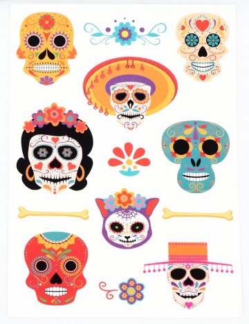 Set stickere autocolante Halloween W&O Products, mix culori