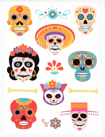 Set stickere autocolante Halloween W&O Products, mix culori