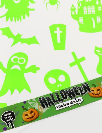 Set stickere autocolante Halloween W&O Products, verde neon