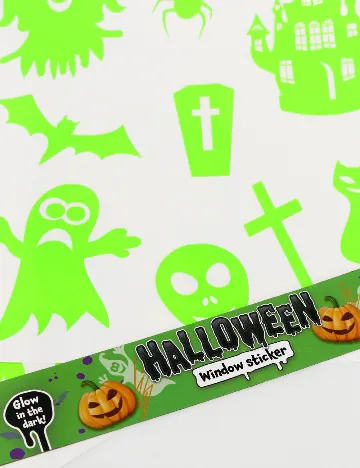 Set stickere autocolante Halloween W&O Products, verde neon