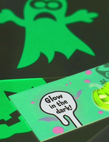 Set stickere autocolante Halloween W&O Products, verde neon