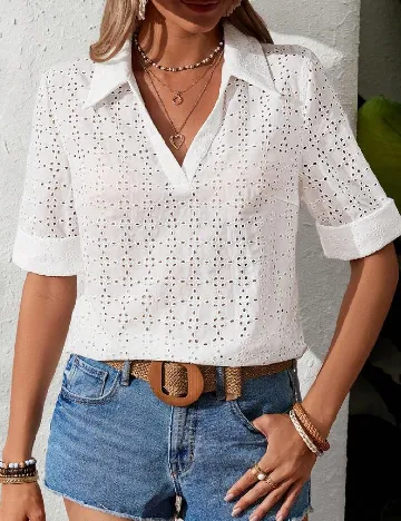 Bluza SHEIN, alb Alb