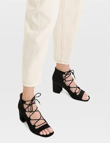 Sandale Stradivarius, negru