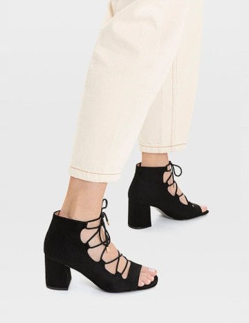 Sandale Stradivarius, negru