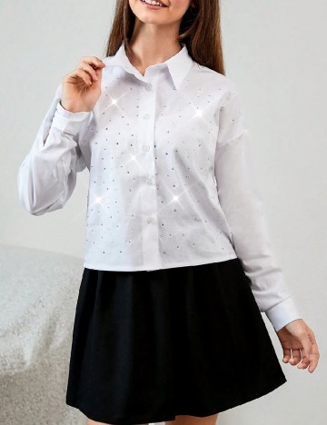 Camasa Shein Kids, alb