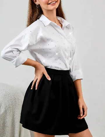 Camasa Shein Kids, alb Alb