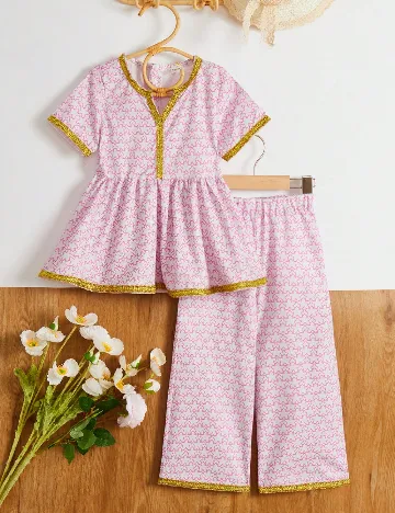 Compleu Shein Kids, roz Roz