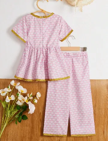 Compleu Shein Kids, roz Roz