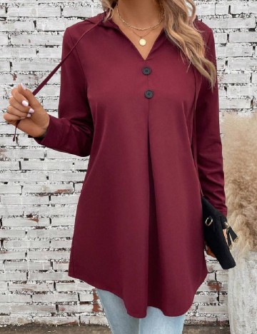 Bluza Emery Rose, visiniu