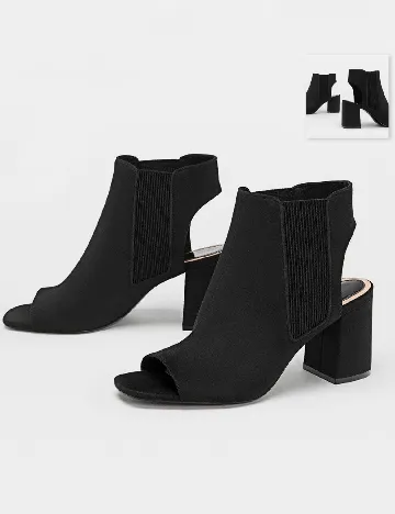 Botine Stradivarius, negru Negru