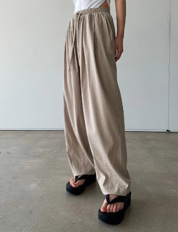 Pantaloni Dazy, crem