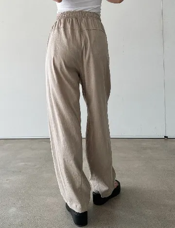 Pantaloni Dazy, crem